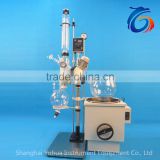 Lab vacuum evaporator with discharge valve for distillation