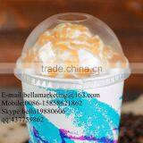 OPS Clear Plastic Lid Dome With Hole, Disposable Lid for 12-22 oz Paper Cup thumbnail-1