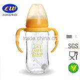 240ml Glass Baby Milk Bottle With Measure Marks Printing / Glass Feeding Bottle thumbnail-1