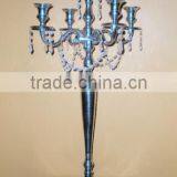 Crystal Hanging Candelabra/ Wedding Crystal Candelabra/wedding Table Candelabra thumbnail-3