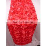 High Quality Romantic Rosette Table Runner For Wedding/Party thumbnail-1