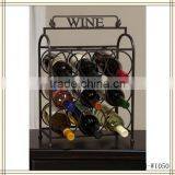 Hot Sale Floor Stand Metal Wine Holder thumbnail-1