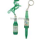 Promotional Beer Bottle Shaped Cheap Plastic Ballpen thumbnail-1
