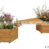 Hexagonal Wooden Flowerpot With Hook thumbnail-4