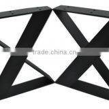 Furniture Accessories Flat Steel Black Iron 16 Inch Coffee Table Leg thumbnail-1