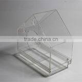 2017 Eco-friendly Factory Wholesale Custom Acrylic Window Bird Feeder, Transparent Hanging Wild Bird Feeder thumbnail-4