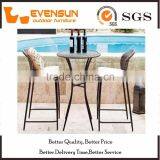 3PC Garden Bar Set Rattan Outdoor Wicker Furniture thumbnail-1