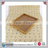 Custom Larger Rectangular Hotel Industrial Use Wooden Serving Tray thumbnail-3