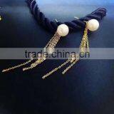 7.5-8mm White Akoya Pearl Earrings With 14k Yellow Gold Stud thumbnail-1