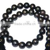 2016 Fashion 11-12mm Black Round Tahitian Pearl Strand thumbnail-1