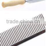 2017 Newest Wooden Handle Stainless Steel Pet Comb Hot Sale Pet Products thumbnail-3