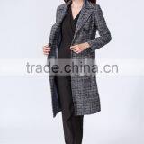 High Quality Low MOQ Fabulous Newest Fashion Design Grey Color Midi Length Women Coats Winter 2015 thumbnail-3