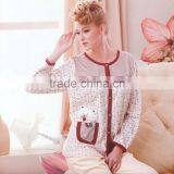 Hot Selling Chrismas Adult Woman Cotton Pyjamas Fashion Design Nigtwear for Woman thumbnail-2