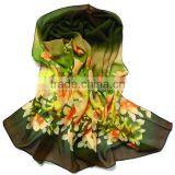 Custom Fashionable Logo Print Silk Scarf thumbnail-1