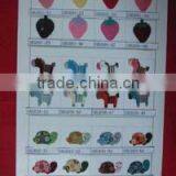 Customized Multicolor Crochet Animal Applique for Kids Garment thumbnail-3