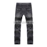 New Men's Fashion Brand Jeans Male Personality Folds Comfortable Hotsale Biker Jeans thumbnail-2