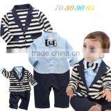 Zm11676a Long Sleeve Gentleman Baby Boys Rompers Fashion Children Clothes thumbnail-1