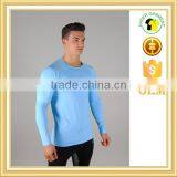 Muscle Fit Mens Plain Long Sleeve t Shirt thumbnail-2