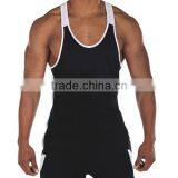 Stringer Tank Top for Men Made in China Cotton Stringer Gym Singlets