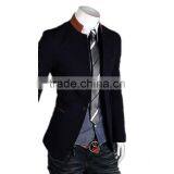 MOQ 1 pc Cotton and Polyester Mixed Stand Collar British Style Tunic Suit for Man thumbnail-2