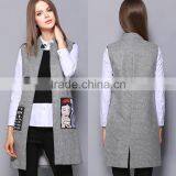 2017 Latest Designs Lady Casual Women Vest Winter for Wholesale thumbnail-1