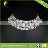 Multiple Layers Rhinestone Crystal Choker Necklace for Women New Fashion Jewelry thumbnail-5