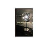 Modern Crystal Table Lamp, Stylish Home and Hotel Lighting, Contemporary Stainless Steel Desk Lights thumbnail-1