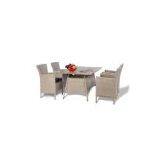Poly Rattan Table Set thumbnail-1