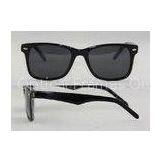 Rectangle Optical Acetate Frame Sunglasses , Black / White Frame Sunglasses For Women thumbnail-1