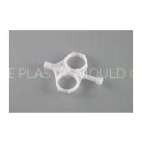 Prototype Medical Injection Molding White Ring with gears , custom plastic molding
