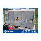Galvanized Steel Sandwich Panel Integrated Outdoor Telecom Cabinet For Base Station With Air Conditi