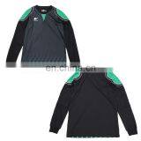 Long Sleeves Custom Black Soccer Referee Jersey thumbnail-1