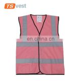 Colorful High Vis pink reflective safety vest for emergency
