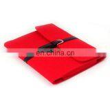 Special Design Attractive Red Felt Laptop Bag