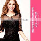 Sexy Applique See Through Women Eleglant Long Evening Dress Formal Gown thumbnail-2