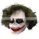 Realistic Joker Mask With Hair Child Boys Dark Knight Halloween Costume Accessory thumbnail-1