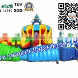 New Design Inflatable Water Park With Big Slide Bouncer / Slide And Pool Combo