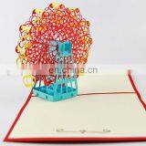 Christmas Handmade Invitation Card Wedding 3D Love Ferris Wheel Invitation Card