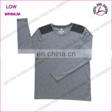100%cotton men clothes long sleeve cotton t-shirt printing flag t-shirt