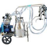 Single Twin Bucket Vacuum Pump Piston Milking Machine for Cow and Goat thumbnail-1