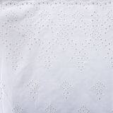 White Cotton Fabric Embroidered Fabrics for Clothing thumbnail-3