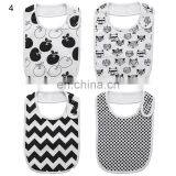 Button Closer 100% Organic Cotton 4 Pack Feeder Bibs thumbnail-2