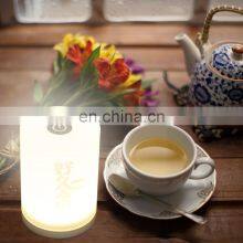 Acrylic Aluminium Modern Hotel Style Rechargeable Room Table Tamp