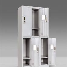 Six Door Steel Locker Storage Cabinet Gray Color H1850XW900XD450MM Wardrobe Cabinet thumbnail-5