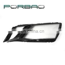 PORBAO Car Black Border Headlight Glass Lens Cover for OctaviA 17-19 Year thumbnail-3