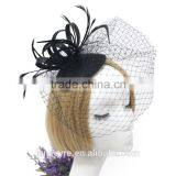 Hair Accessories Hair Clip With Feather and Veil Fascinator Hat thumbnail-4