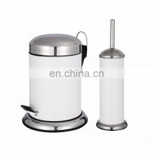 Factory Supplier white color two pieces stainless steel bathroom set