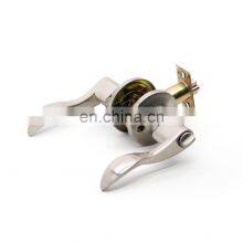 Economic Zinc Casting Tubular Lever Set Door Lock Brushed Nickel Entry Privacy Passage Bedroom Gallery Lever Handle Lock