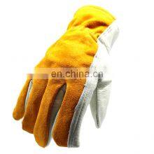 Industrial Men Cowhide Gardening Driving Safety Welding Leather Working Gloves thumbnail-4