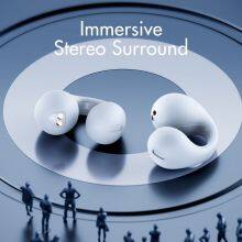 Hot Selling White Black Bluetooth TWS Earbuds Wireless Headset Ear Clip on Sports Mini Bluetooth Earphone thumbnail-3